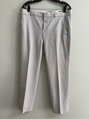 Banana Republic Light Gray Cropped Dress Pants